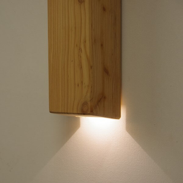 Wooden wall lamp bottom